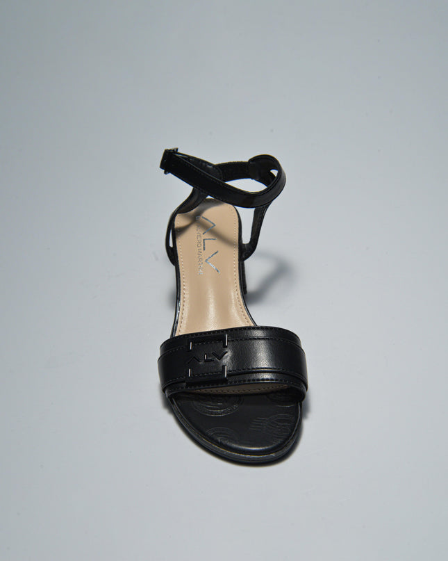 ALVIERO MARTINI 8639 SANDALO CON TACCO BASSO NERO