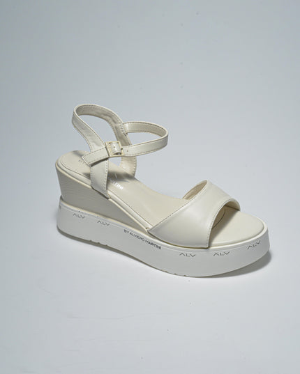 ALVIERO MARTINI 4972 SANDALO CON ZEPPA BIANCO