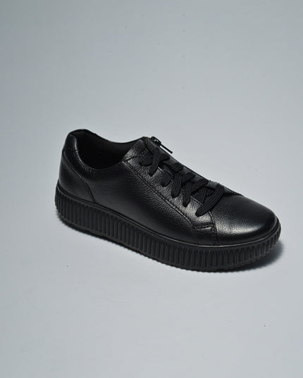 GEOX D46XFA SNEAKERS NERA CON SUOLA GOMMATA