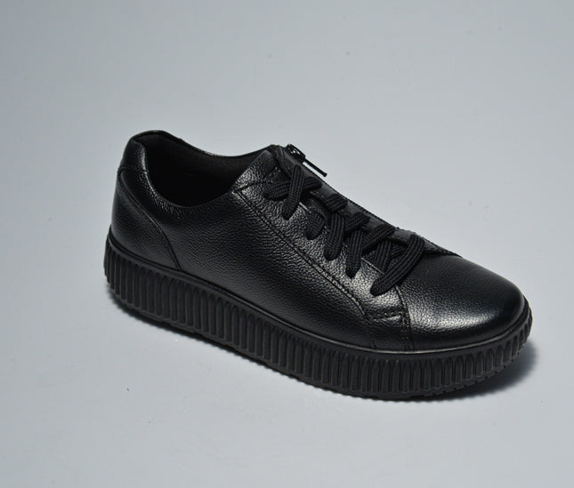 GEOX D46XFA SNEAKERS NERA CON SUOLA GOMMATA