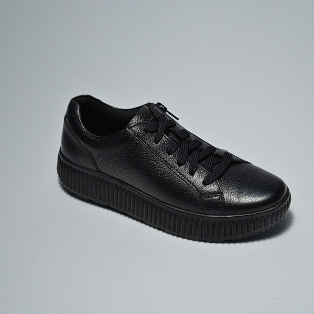 GEOX D46XFA SNEAKERS NERA CON SUOLA GOMMATA