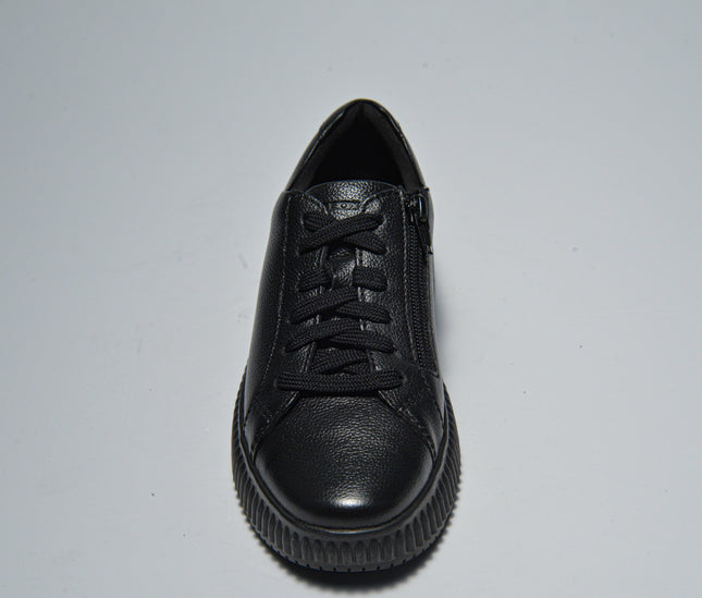GEOX D46XFA SNEAKERS NERA CON SUOLA GOMMATA