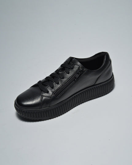GEOX D46XFA SNEAKERS NERA CON SUOLA GOMMATA