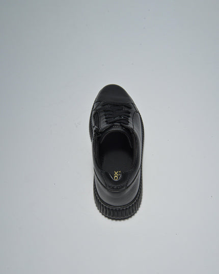GEOX D46XFA SNEAKERS NERA CON SUOLA GOMMATA