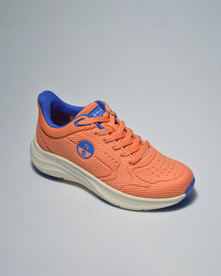 NORTH SAILS E051 SNEAKERS IN TELA ARANCIONE-BLU