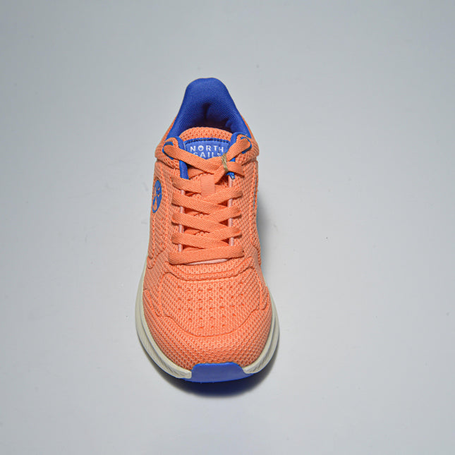 NORTH SAILS E051 SNEAKERS IN TELA ARANCIONE-BLU