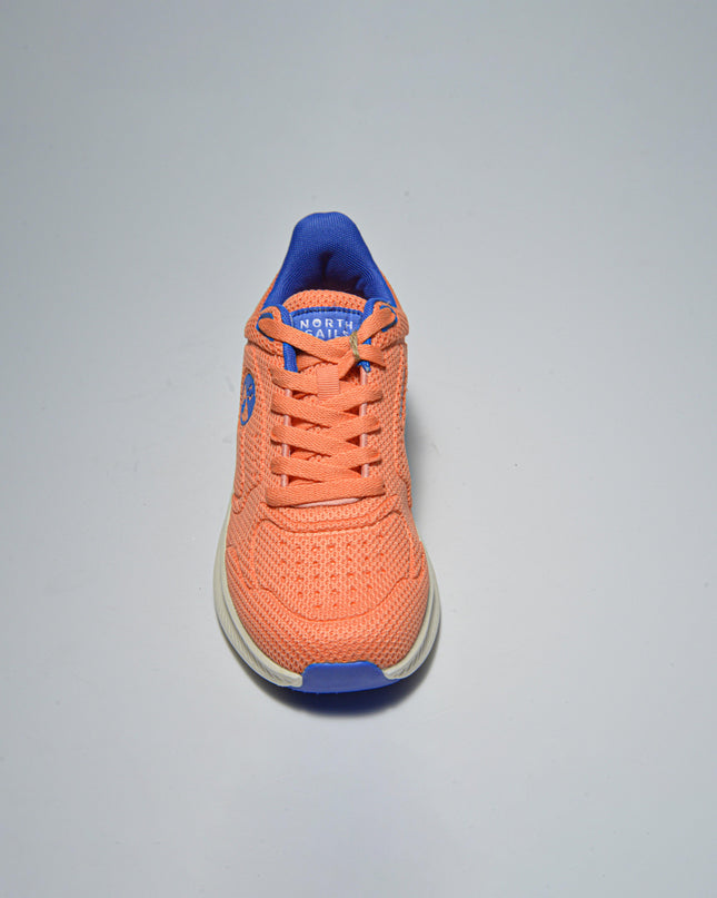 NORTH SAILS E051 SNEAKERS IN TELA ARANCIONE-BLU
