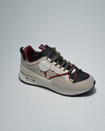 NORTH SAILS N030 SNEAKERS GRIGIA-VERDE PETROLIO