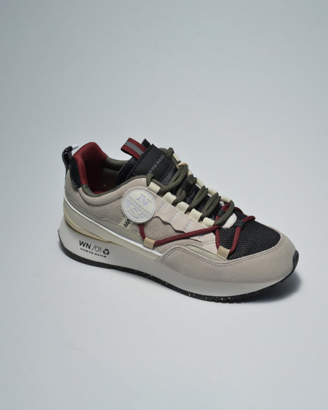 NORTH SAILS N030 SNEAKERS GRIGIA-VERDE PETROLIO