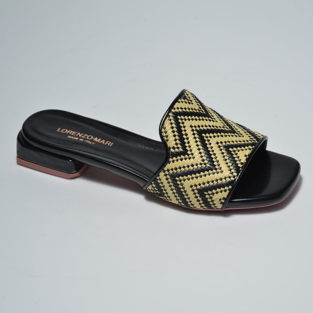 LORENZO MARI MAG20 SANDALO NERO-BEIGE