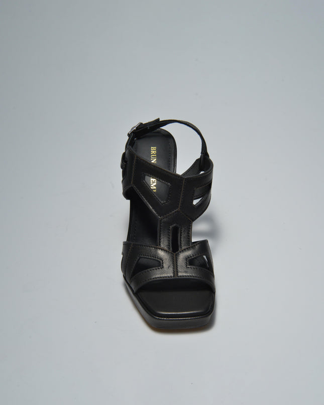 BRUNO PREMI 806X SANDALO CON TACCO ALTO NERO