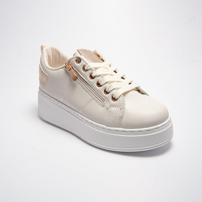 NINì PARIS 6296 SNEAKERS BEIGE-GOLD