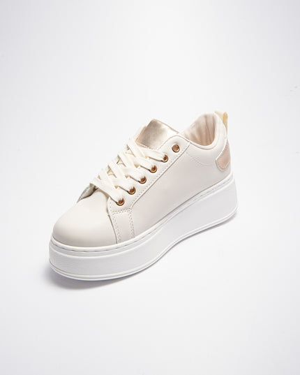 NINì PARIS 6296 SNEAKERS BEIGE-GOLD