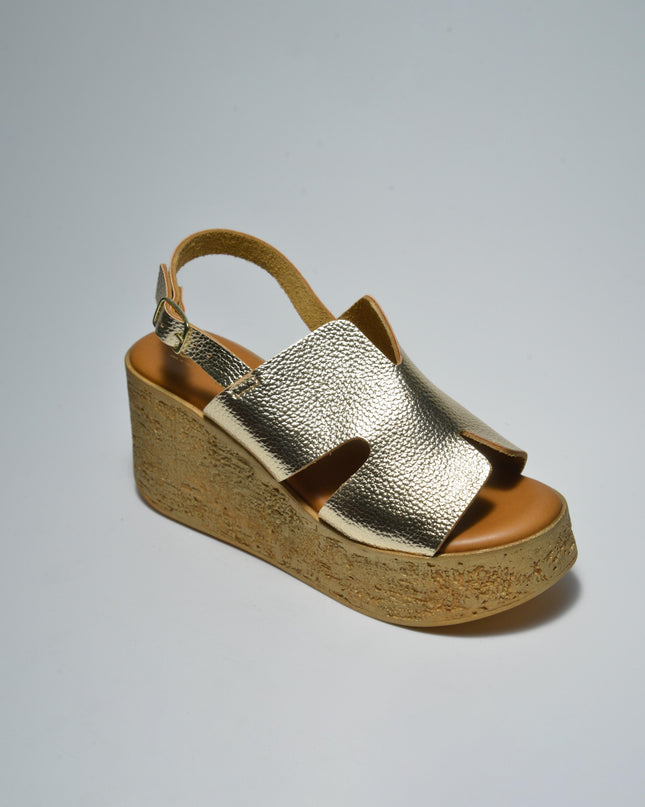 CINZIA SOFT 8002 SANDALO CON ZEPPA ORO