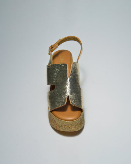 CINZIA SOFT 8002 SANDALO CON ZEPPA ORO