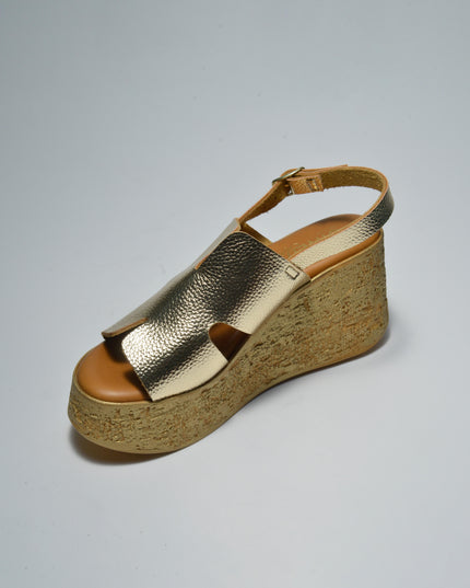 CINZIA SOFT 8002 SANDALO CON ZEPPA ORO