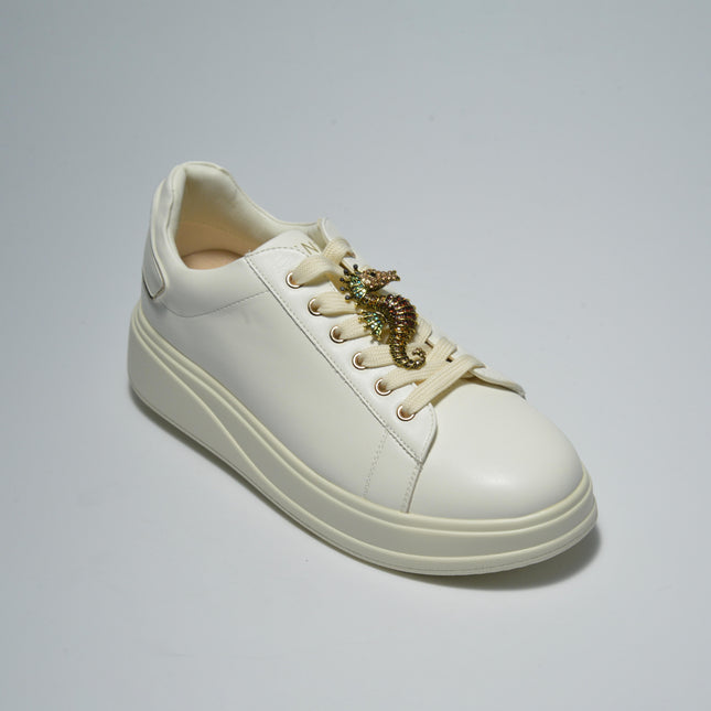 CINZIA SOFT 2001 SNEAKERS BEIGE-ORO