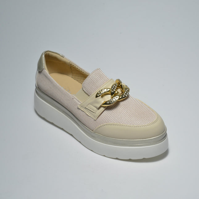 CINZIA SOFT R001 MOCASSINO BEIGE
