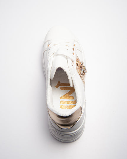 NINì PARIS 6291 SNEAKERS BIANCO-ORO