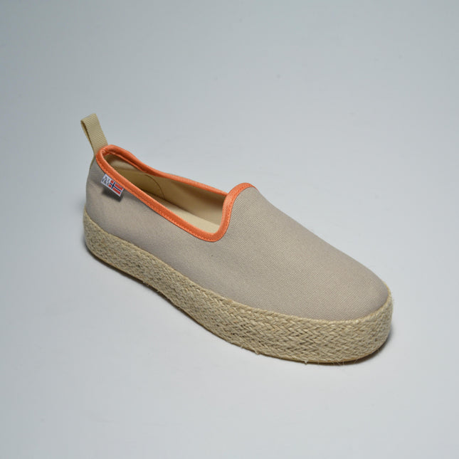 NAPAPIJRI NB71 ESPADRILLAS BEIGE-ARANCIONE