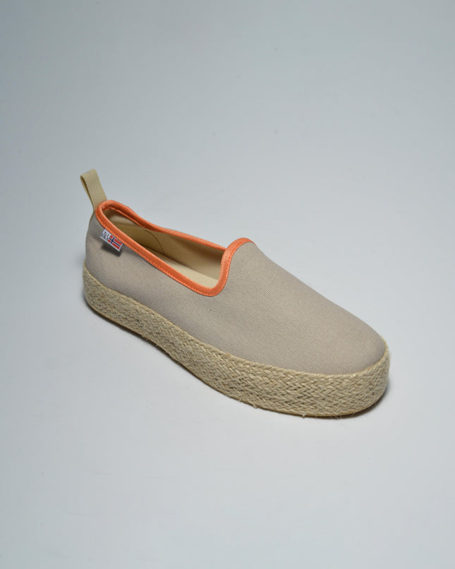 NAPAPIJRI NB71 ESPADRILLAS BEIGE-ARANCIONE