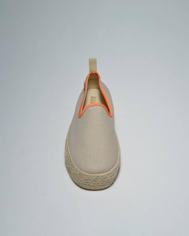 NAPAPIJRI NB71 ESPADRILLAS BEIGE-ARANCIONE