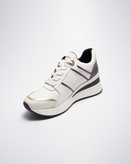 GATTINONI C.C. L807 SNEAKERS BIANCA-NERA