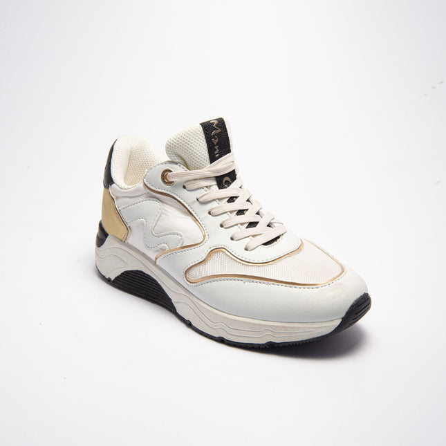 MANILA GRACE V.10 C.C SNEAKERS BIANCA-ORO