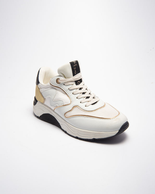 MANILA GRACE V.10 C.C SNEAKERS BIANCA-ORO