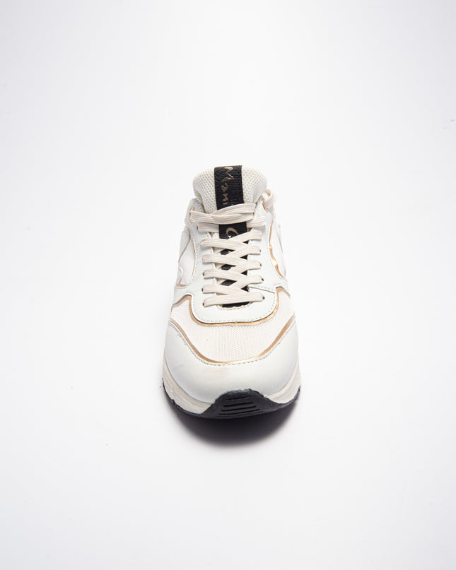 MANILA GRACE V.10 C.C SNEAKERS BIANCA-ORO