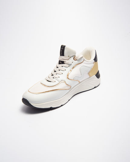 MANILA GRACE V.10 C.C SNEAKERS BIANCA-ORO
