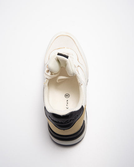MANILA GRACE V.10 C.C SNEAKERS BIANCA-ORO