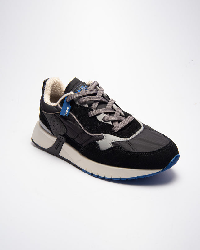 GAUDI C.C 4700 SNEAKERS SCAMOSCIATA  NERA