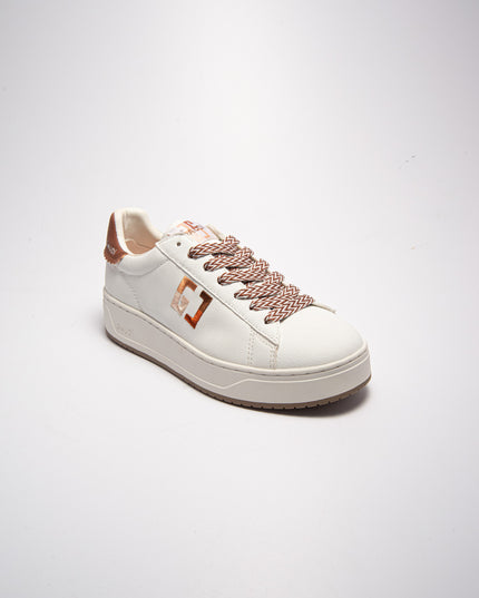 GAUDI C.C  4220 SNEAKERS BIANCA-MARRONE