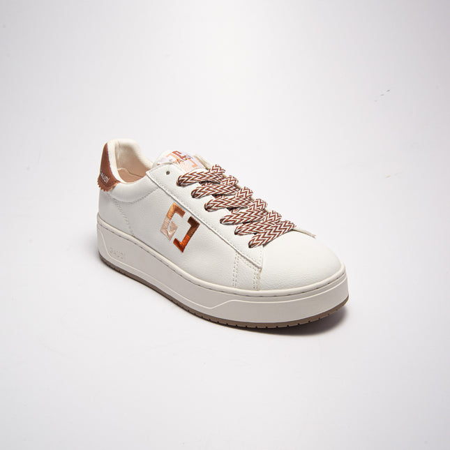 GAUDI C.C  4220 SNEAKERS BIANCA-MARRONE