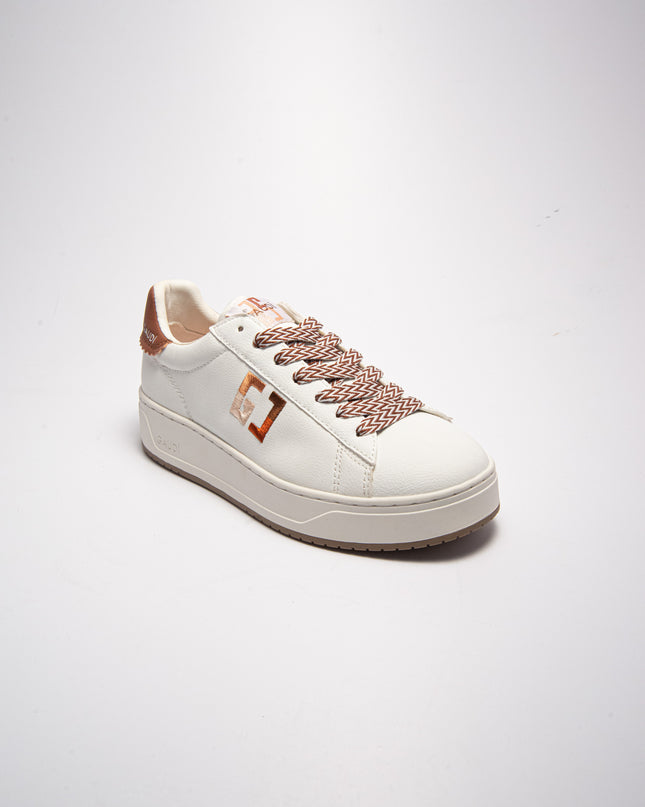 GAUDI C.C  4220 SNEAKERS BIANCA-MARRONE