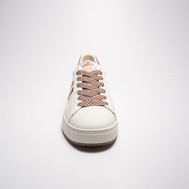 GAUDI C.C  4220 SNEAKERS BIANCA-MARRONE