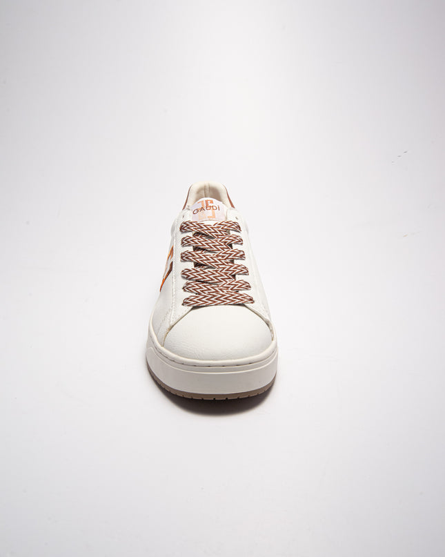 GAUDI C.C  4220 SNEAKERS BIANCA-MARRONE