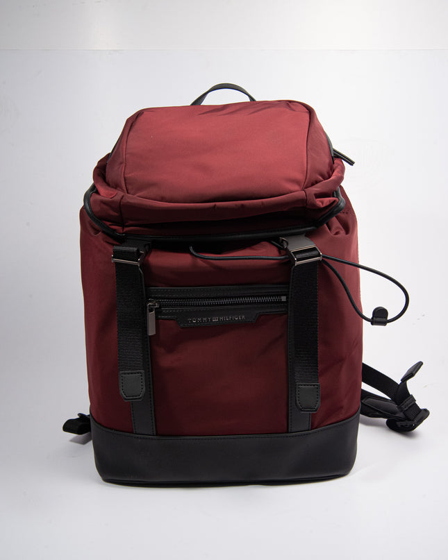 TH NYLON FLAP BACKPACK RED WINE