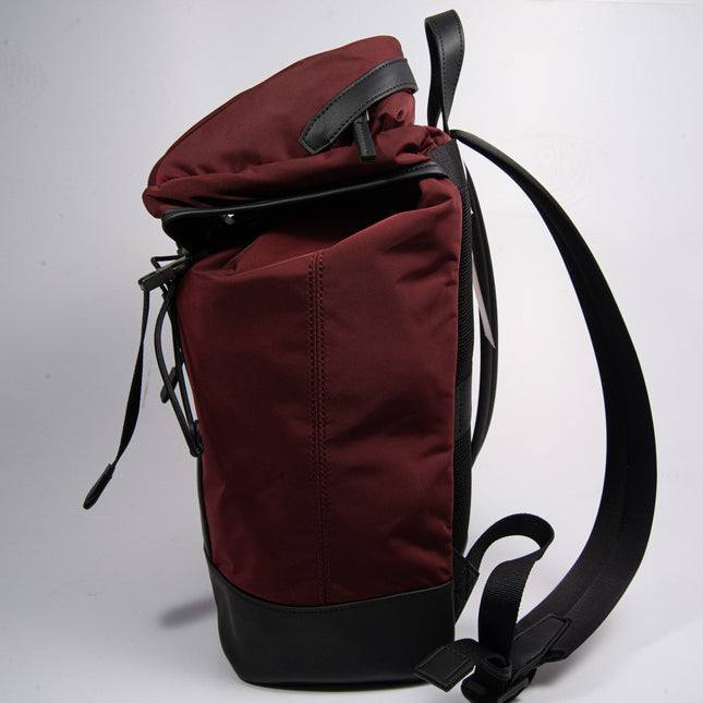 TH NYLON FLAP BACKPACK RED WINE