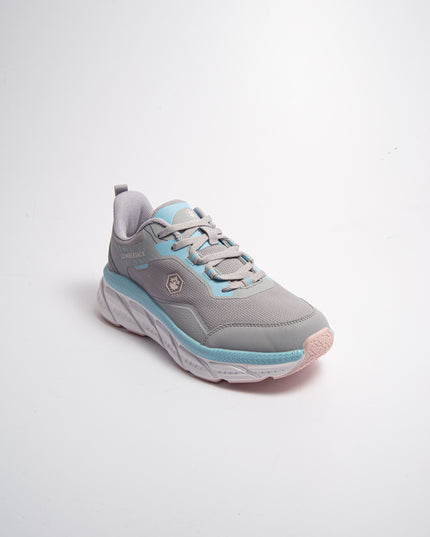 LUMBERJACK D003 SNEAKERS IN TELA GRIGIA-CELESTE