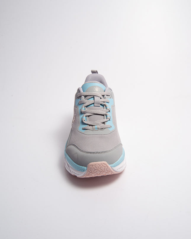 LUMBERJACK D003 SNEAKERS IN TELA GRIGIA-CELESTE