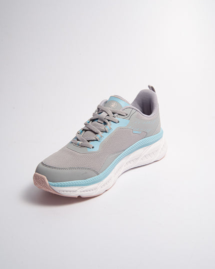LUMBERJACK D003 SNEAKERS IN TELA GRIGIA-CELESTE