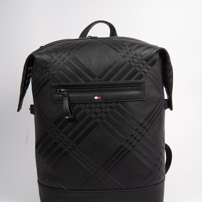TH CORP TEXTURE BACKPACK BLACK