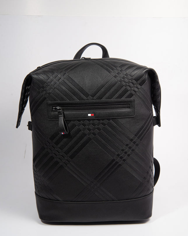 TH CORP TEXTURE BACKPACK BLACK