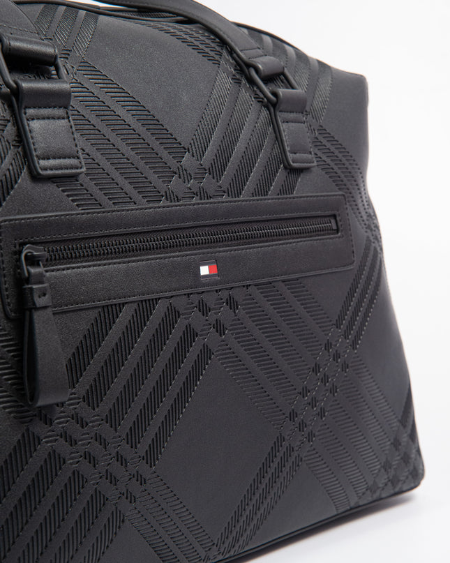 TH CORP TEXTURE DUFFLE BLACK