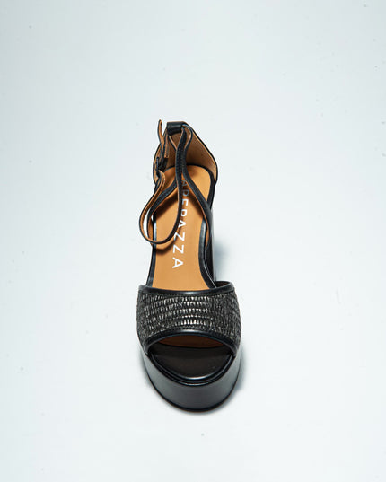 APEPAZZA 7RAL SANDALO CON TACCO ALTO NERO