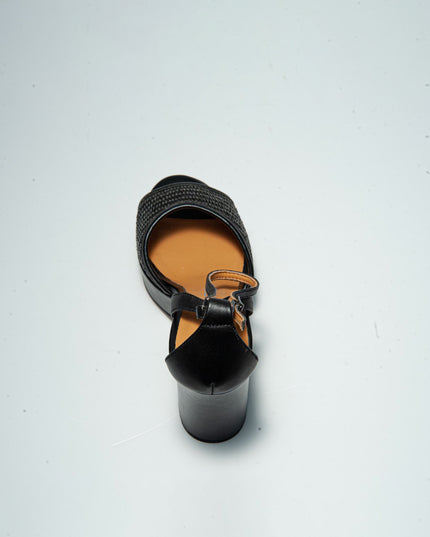 APEPAZZA 7RAL SANDALO CON TACCO ALTO NERO