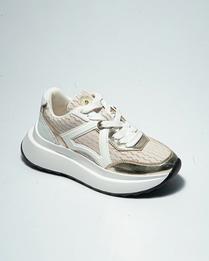 APEPAZZA 5SUL SNEAKERS BIANCA-BEIGE