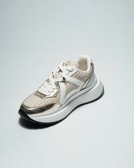 APEPAZZA 5SUL SNEAKERS BIANCA-BEIGE